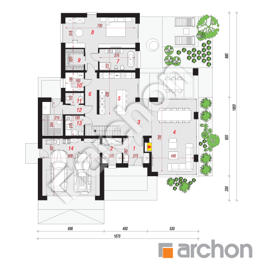 Dom w aromach (G2) | rzut parteru