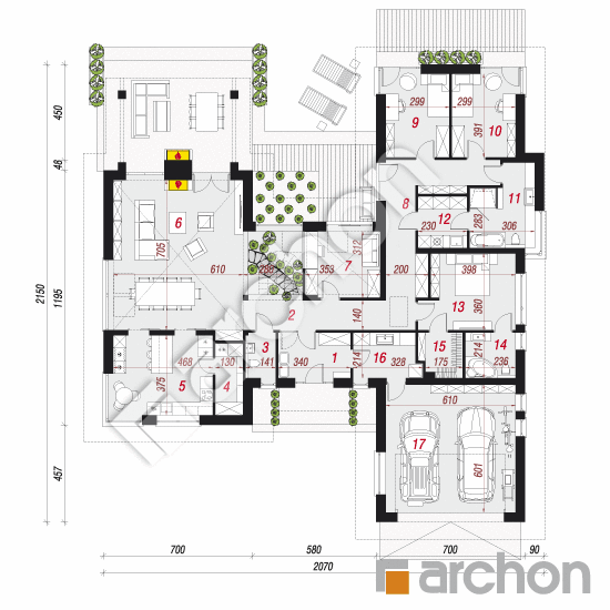 Dom w kliwiach 4 (G2) | rzut parteru