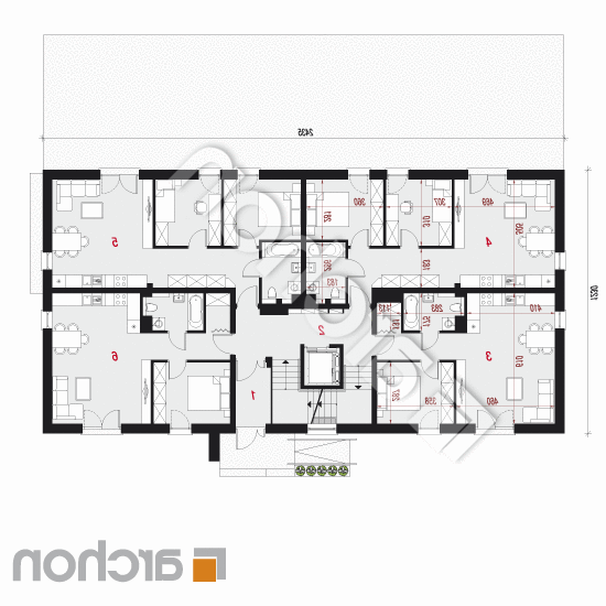 Dom przy alei 3 (A) | rzut parteru