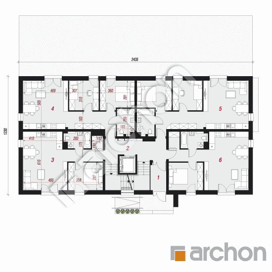 Dom przy alei 3 (A) | rzut parteru