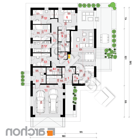 Dom w nigellach 3 (G2) | rzut parteru