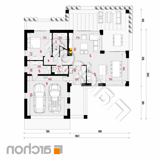 Dom w dabecjach 2 (G2) | rzut parteru