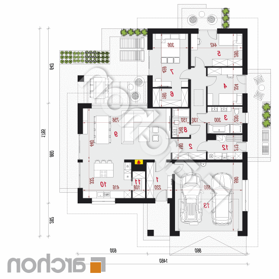 Dom w widliczkach 3 (G2) | rzut parteru