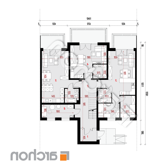 Dom nad bulwarem 3 (SN) ver.2 | rzut parteru