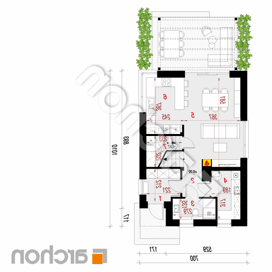 Dom w manuce 2 | rzut parteru