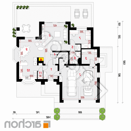 Dom w kalateach 2 (P) ver.2 | rzut parteru