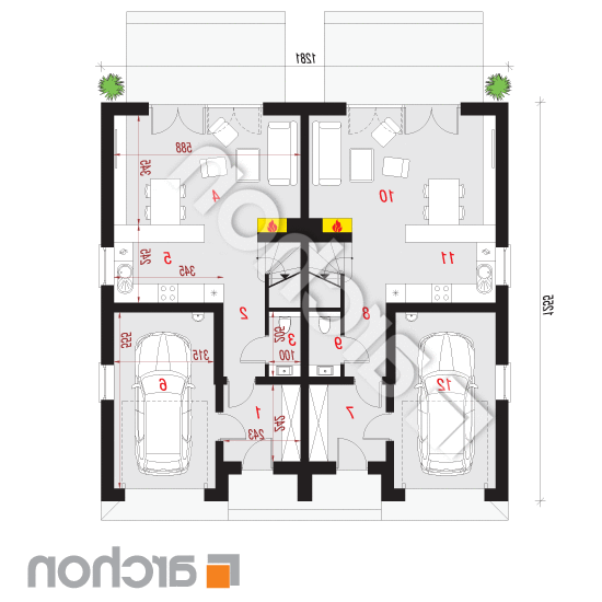 Dom pod miłorzębem 7 (GR2) | rzut parteru