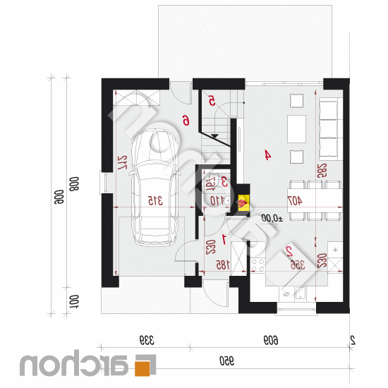 Dom w bylicach 2 (B) | rzut parteru