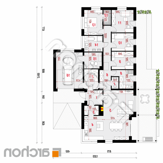 Dom w anabellach | rzut parteru