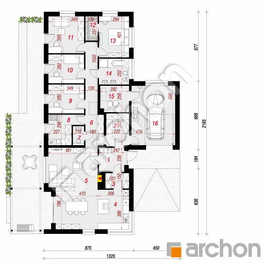 Dom w anabellach | rzut parteru