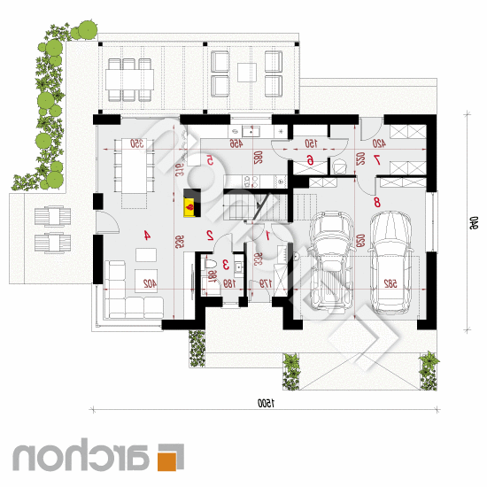 Dom w idaredach 11 (G2) | rzut parteru