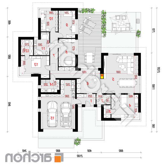 Dom w kliwiach 3 (G2) | rzut parteru