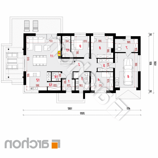 Dom pod jarząbem 17 (NT) | rzut parteru