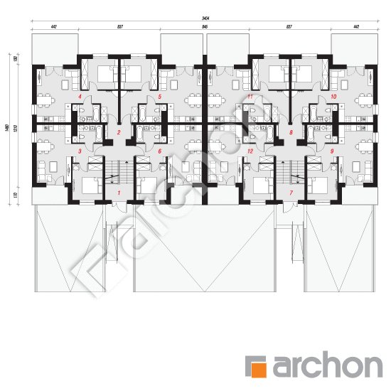 Dom przy plantach 15 (P) | rzut parteru