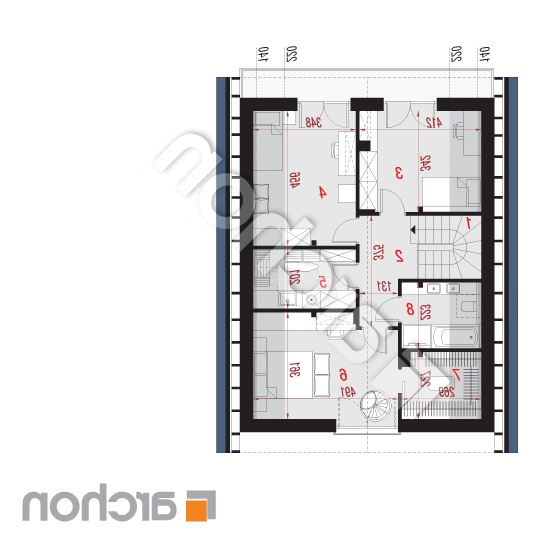 Dom w szkarłatkach 4 (E) OZE | rzut poddasza