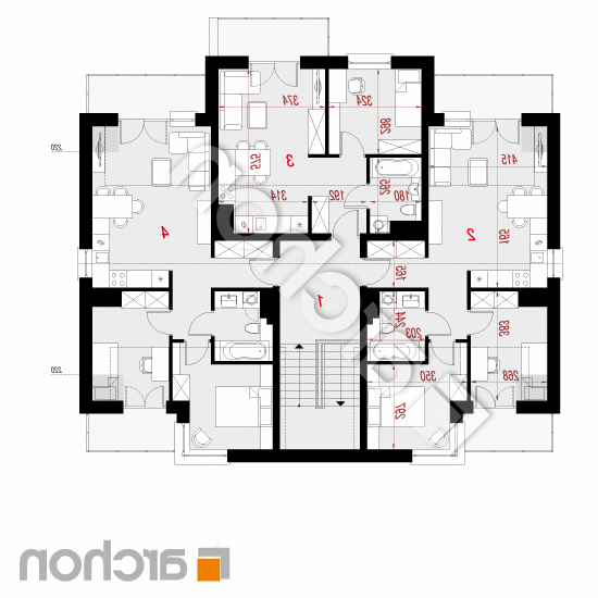 Dom przy plantach 4 | rzut poddasza