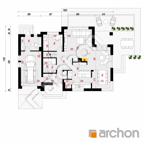 Dom w kannach 3 | rzut parteru