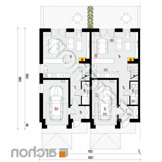 Dom pod miłorzębem 23 (GR2B) | rzut parteru