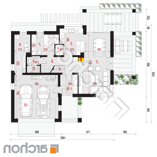 Dom w albicjach 2 (G2) | rzut parteru