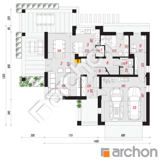 Dom w albicjach 2 (G2) | rzut parteru