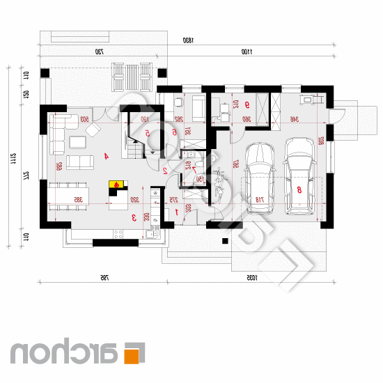 Dom w skrzydłokwiatach 2 (G2) | rzut parteru