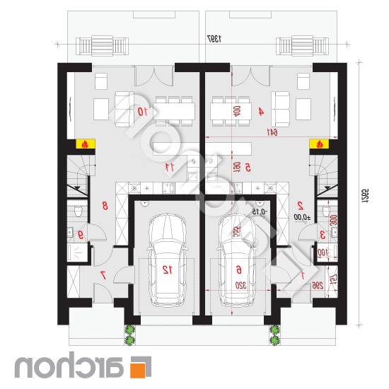 Dom pod miłorzębem 19 (GR2) | rzut parteru