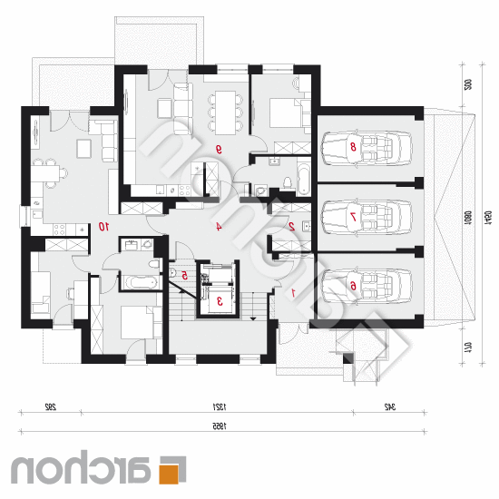 Dom przy plantach 14 | rzut parteru