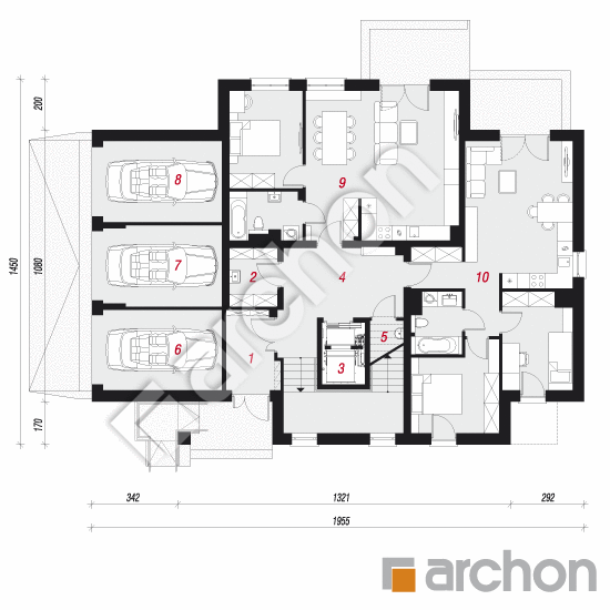 Dom przy plantach 14 | rzut parteru