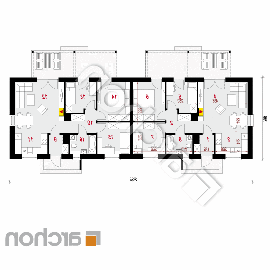 Dom w kruszczykach 3 (R2) | rzut parteru