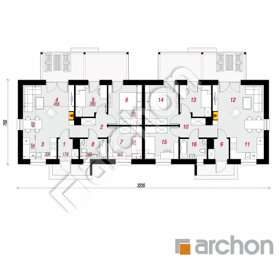 Dom w kruszczykach 3 (R2) | rzut parteru