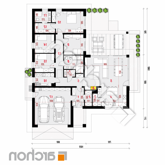 Dom w przebiśniegach 9 (G2) | rzut parteru