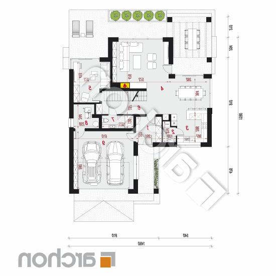 Dom w maciejkach 3 (G2) | rzut parteru