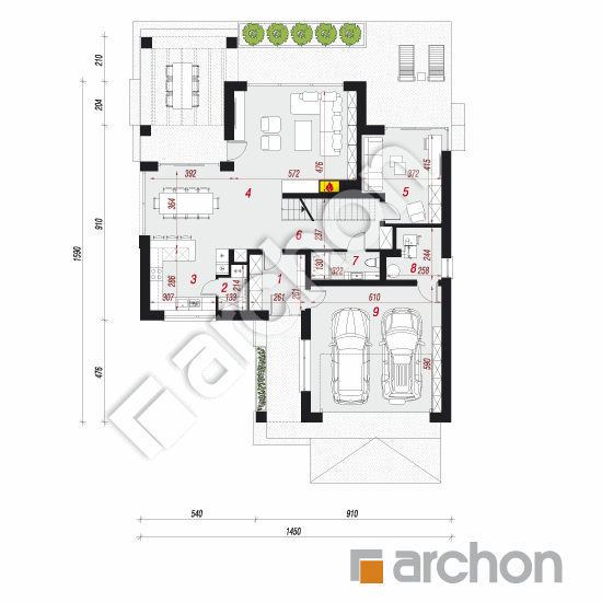 Dom w maciejkach 3 (G2) | rzut parteru