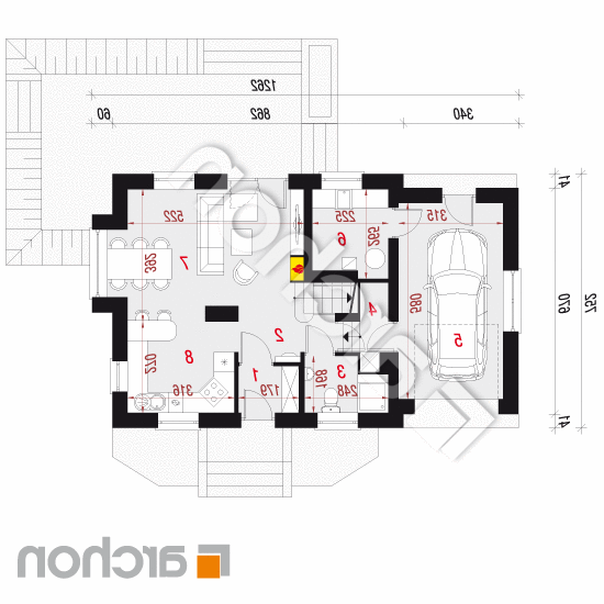 Dom w perłówce 3 | rzut parteru