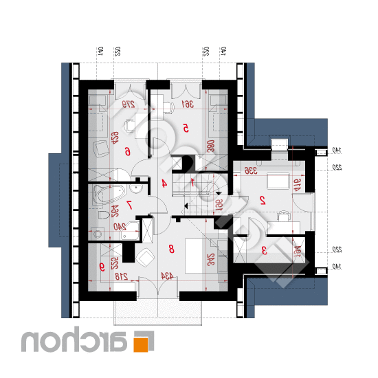 Dom pod kasztanem 3 (N) | rzut poddasza