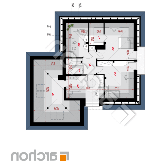 Dom w rukoli 2 (G2N) | rzut poddasza