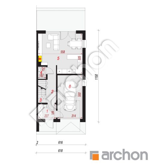 Dom w riveach 9 (GB) | rzut parteru