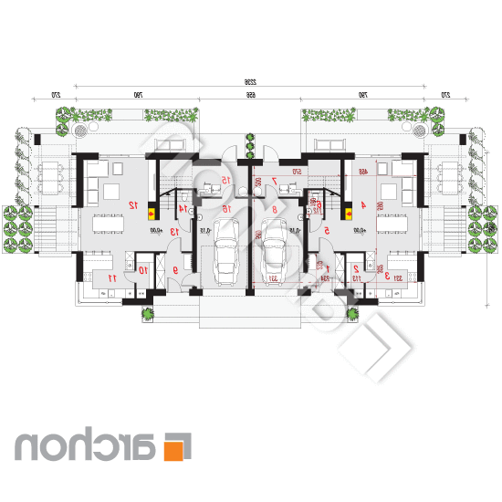 Dom w faworytkach 2 (R2) | rzut parteru