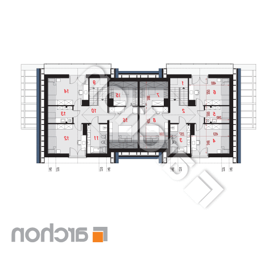 Dom w faworytkach 2 (R2) | rzut poddasza