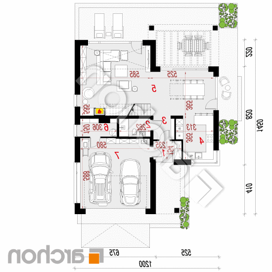 Dom w mirabilisach 2 (G2) | rzut parteru