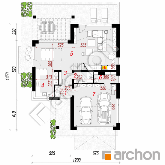 Dom w mirabilisach 2 (G2) | rzut parteru