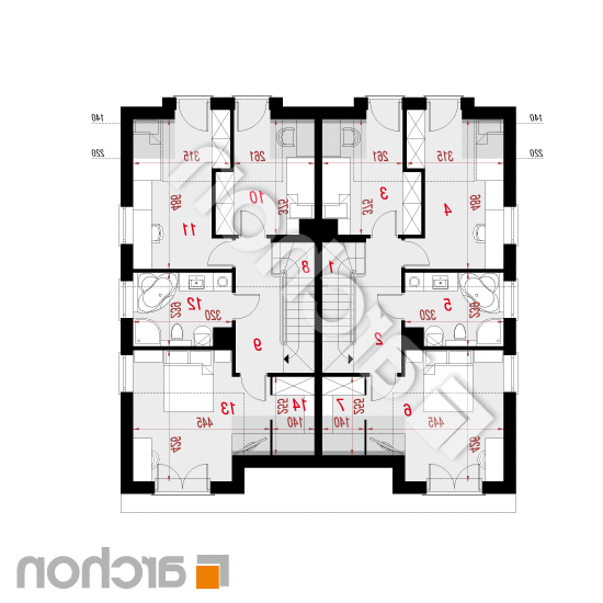 Dom pod miłorzębem 7 (GR2N) | rzut poddasza