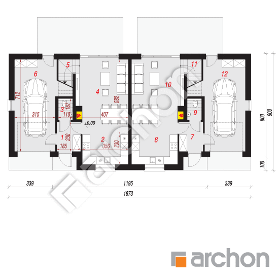 Dom w bylicach 2 (R2) | rzut parteru