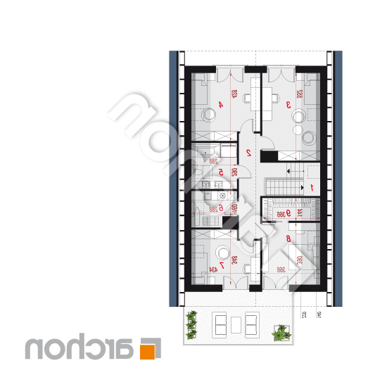 Dom w aroniach 2 (G2) | rzut poddasza