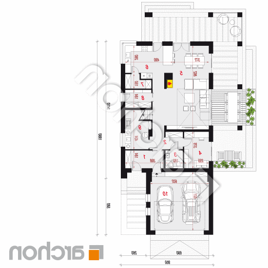 Dom w santini 3 (G2) | rzut parteru