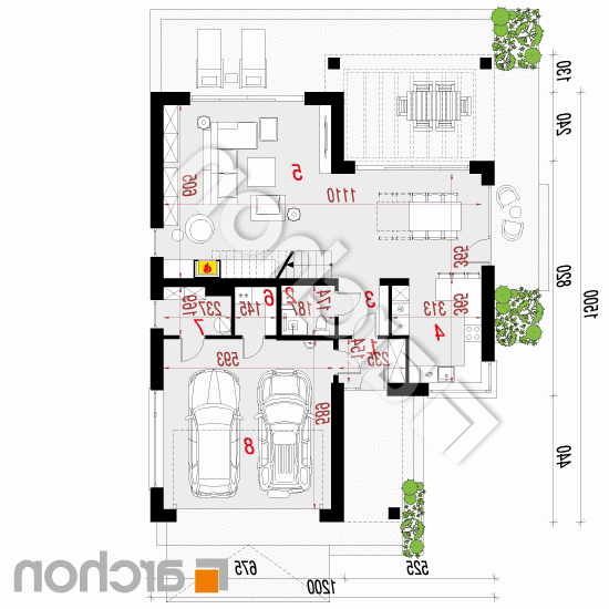 Dom w mirabilisach 3 (G2) | rzut parteru