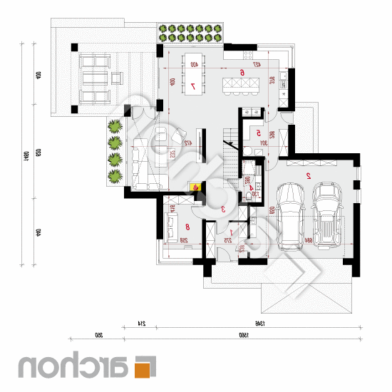 Dom w felicjach 3 (G2) | rzut parteru