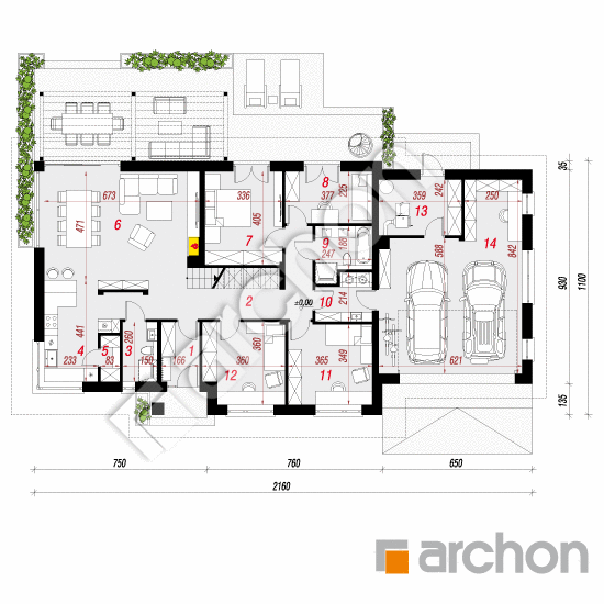 Dom w santolinach 5 (G2) | rzut parteru