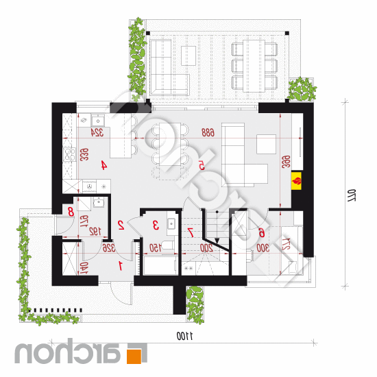 Dom w rdestach 3 | rzut parteru