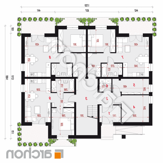 Dom przy plantach 11 | rzut parteru